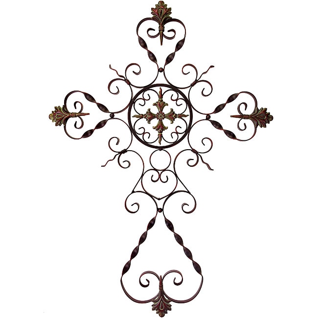 Provence Filigree Metal Wall Cross  