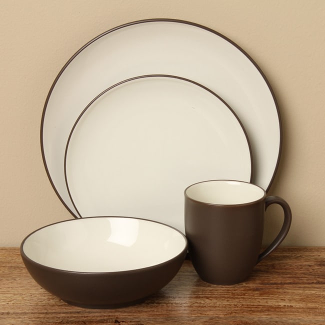 Shop Noritake Colorwave Chocolate 16-piece Dinnerware Set - Free ... Shop Noritake Colorwave Chocolate 16-piece Dinnerware Set - Free ...