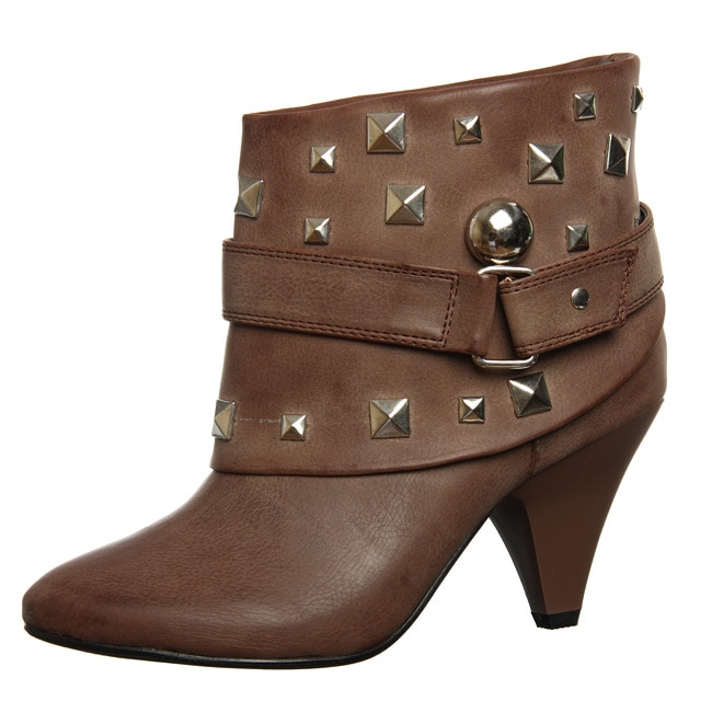 Bucco Womens 17 266 Studded and Belt Booties