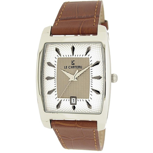 Le Chateau Mens 7074M Classica Collection Textured Dial Watch Today