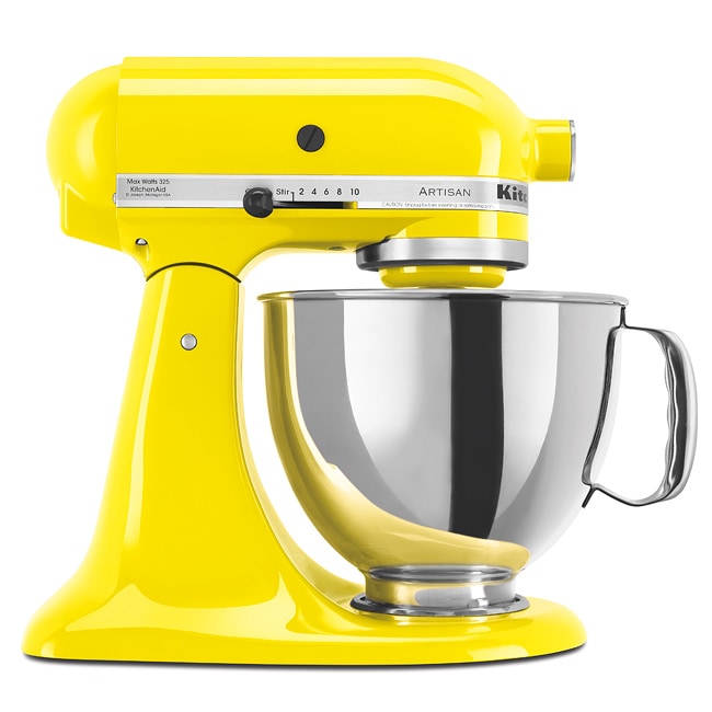 KitchenAid RRK150YC Yellow Citron Artisan Series 5 Quart Mixer 