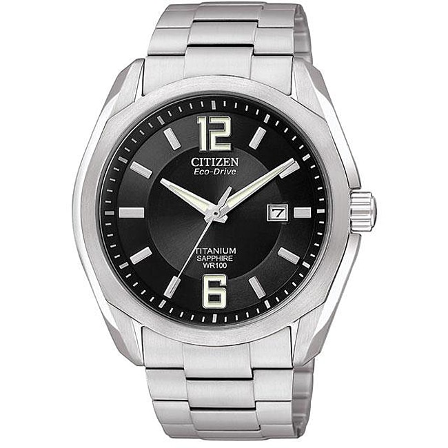 Citizen Men's Titanium Sapphire Crystal Calendar Watch - Free Shipping ...