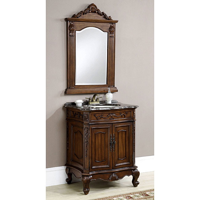 Carina Cherry Bathroom Vanity/ Cabinet and Mirror 