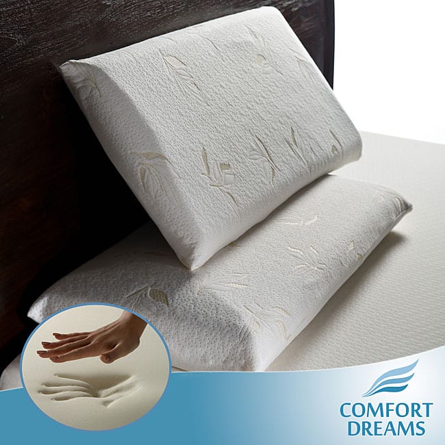 Comfort Dreams Select-A-Firmness Premium 4-pound Density Classic King-size Memory Foam Pillow (Set of 2)