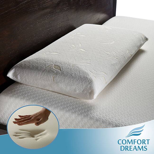 Comfort Dreams Select-A-Firmness Premium 4-pound Density Classic Queen-size Memory Foam Pillow