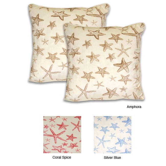 Starfish Microplush Pillows (Set of 2)  