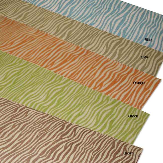 Zebra Print Linen Table Runner  