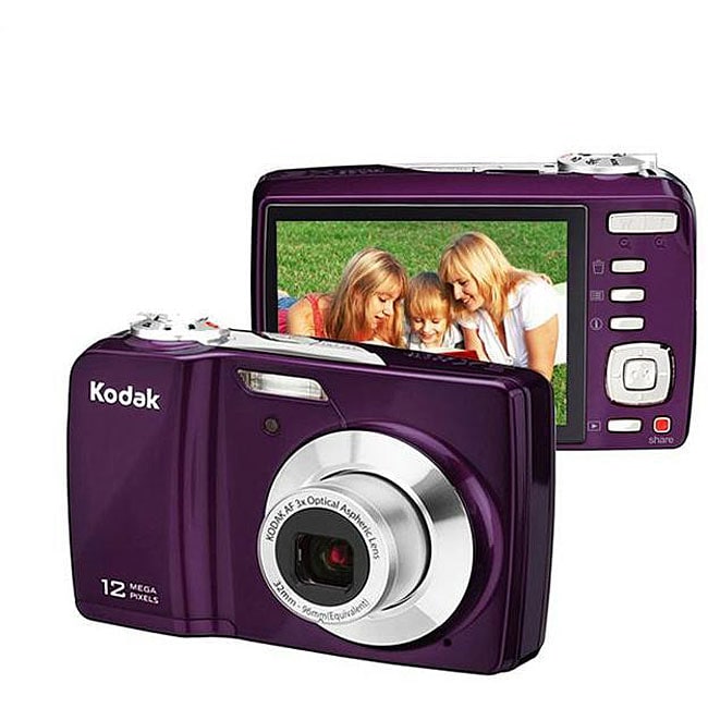 Shop Kodak EasyShare C182 12MP Plum Digital Camera (Refurbished) Free