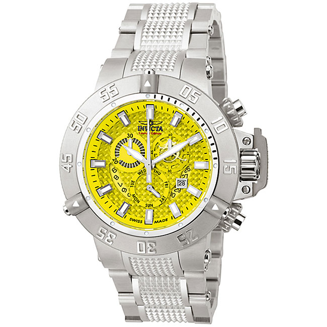 Invicta Mens Subaqua Stainless Steel Chronograph Watch