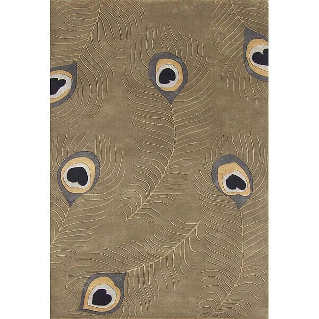 Alliyah Handmade Wheat Wool Rug - 4' x 6'