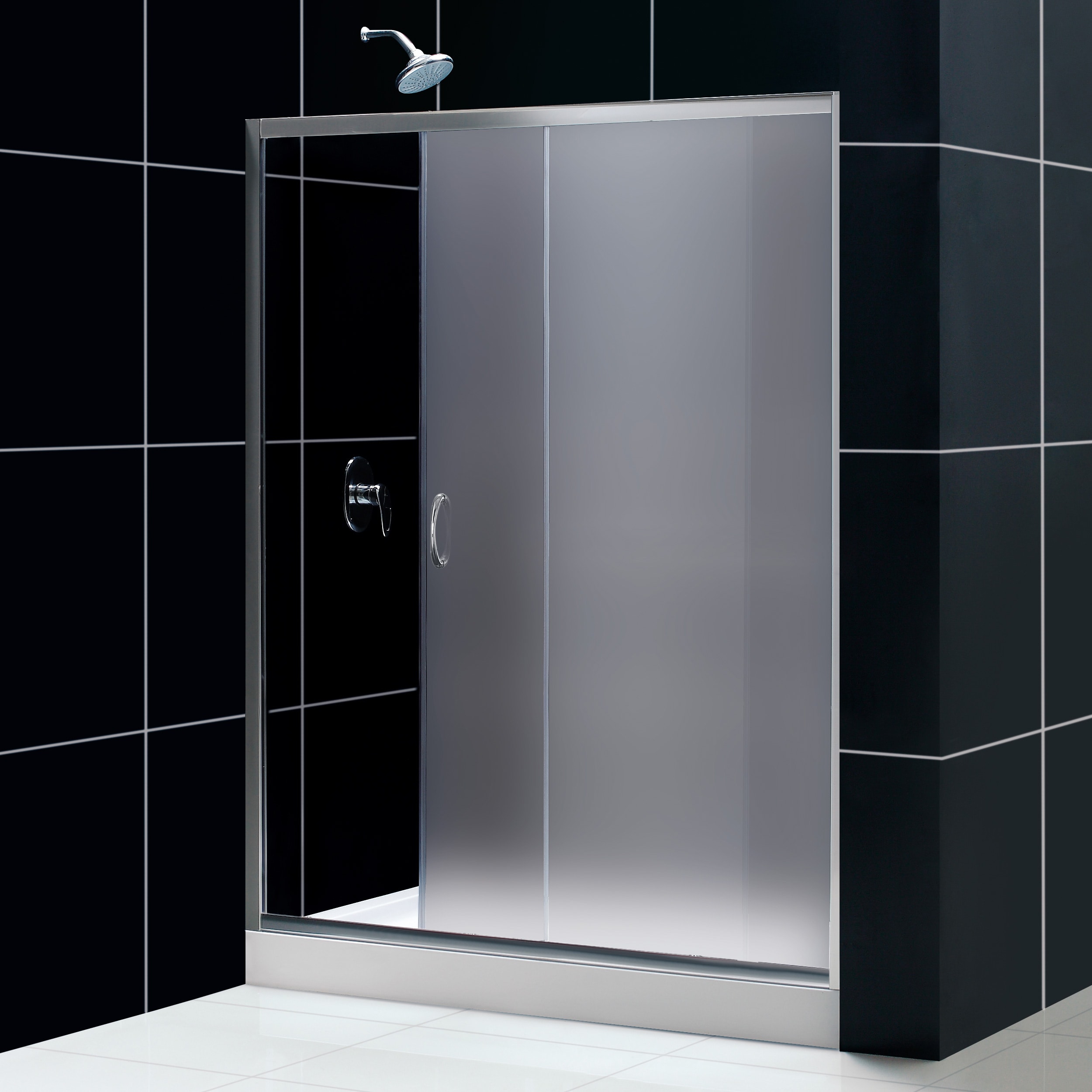 DreamLine Infinity 56 60x72 inch Frosted Glass Sliding Shower Door