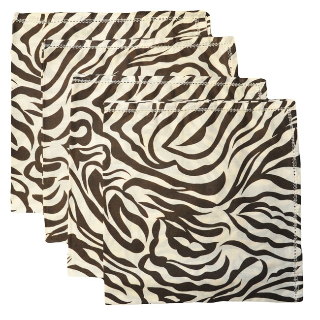 Zebra Napkins (Set of 4)  