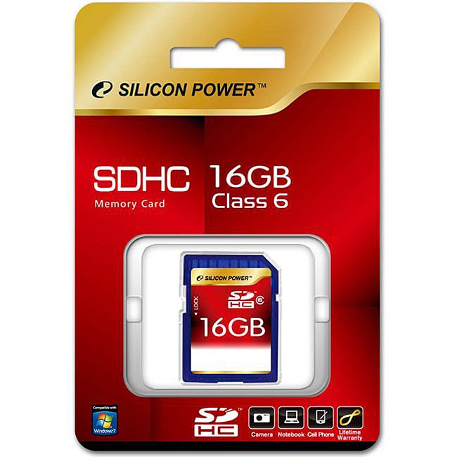 Silicon Power 16GB SDHC (Class 6) Full Video HD Card  