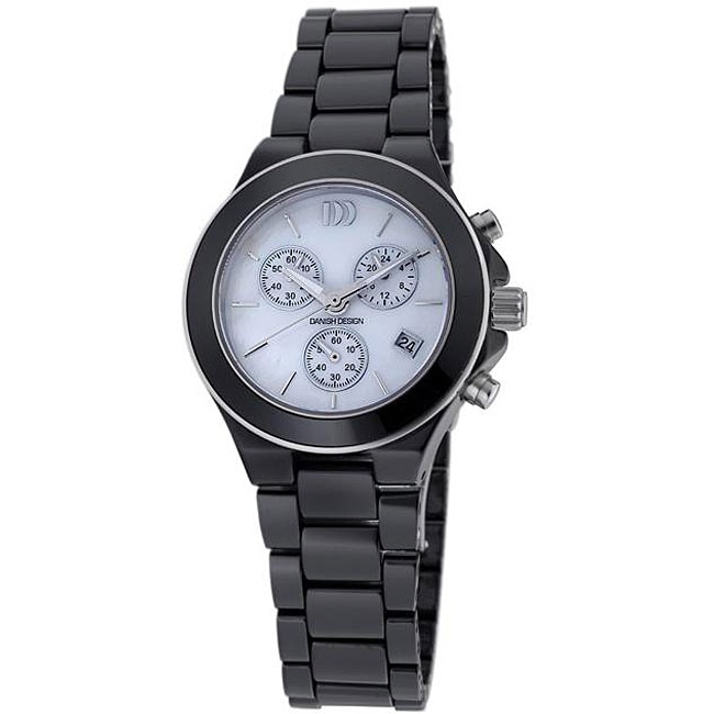 Danish Design Women's Black Ceramic Chronograph Watch Danish Designs Women's Danish Designs Watches