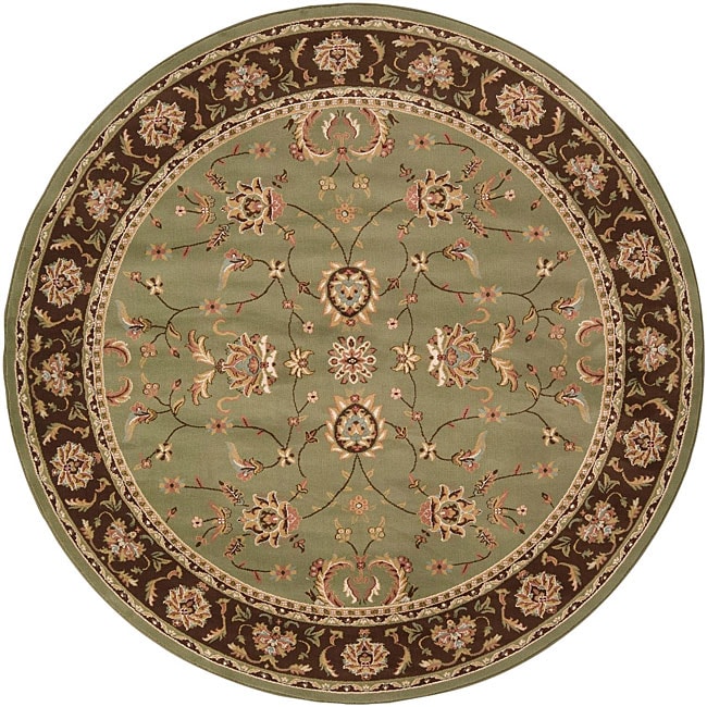 Fall Sage Green Oriental Rug (7'10 Round) - Free Shipping Today ...