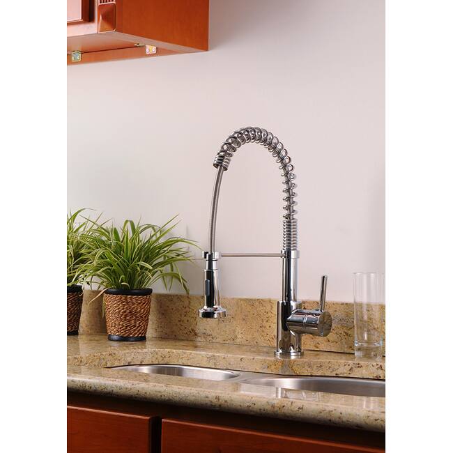 Concord Modern Chrome Spiral Pull-down Kitchen Faucet