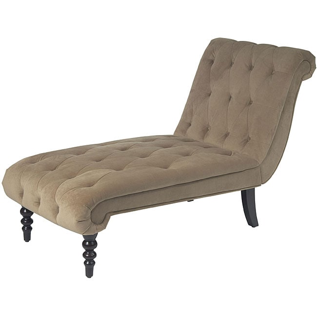 Office Star Avenue Six Curves Tufted Chaise Lounge - Free Shipping ...