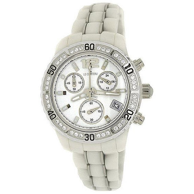 Le Chateau Womens Vanessa White Ceramic Watch