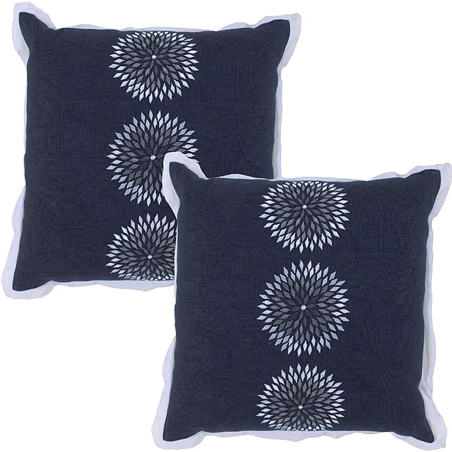 Accents Navy Decorative Pillows (Set of 2) Free Shipping Today