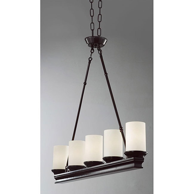 Indoor 5 light Mahogany Chandelier