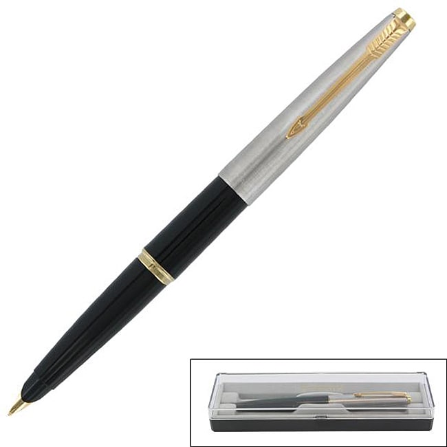 Parker 45 Stainless Steel Fountain Pen  ™ Shopping   Top