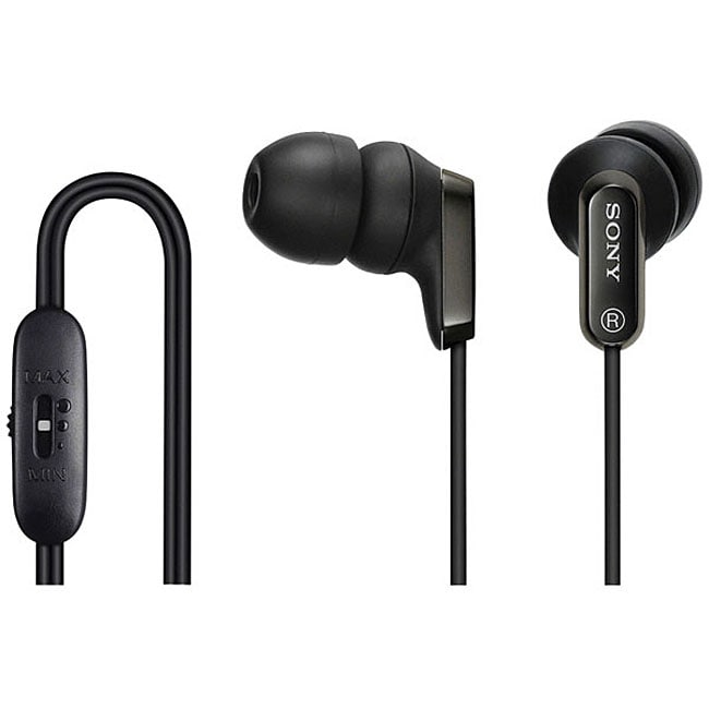 Sony Black Earbud Headphones with Inline Volume Control Free Shipping On Orders Over 45