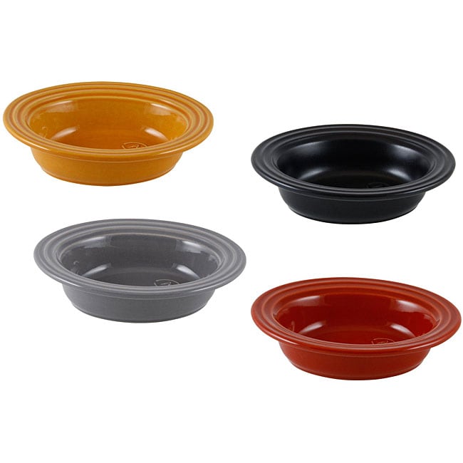 Appolia Gaia 1 Quart Gratin Oval Bakers (Set of 4 Assorted Colors 