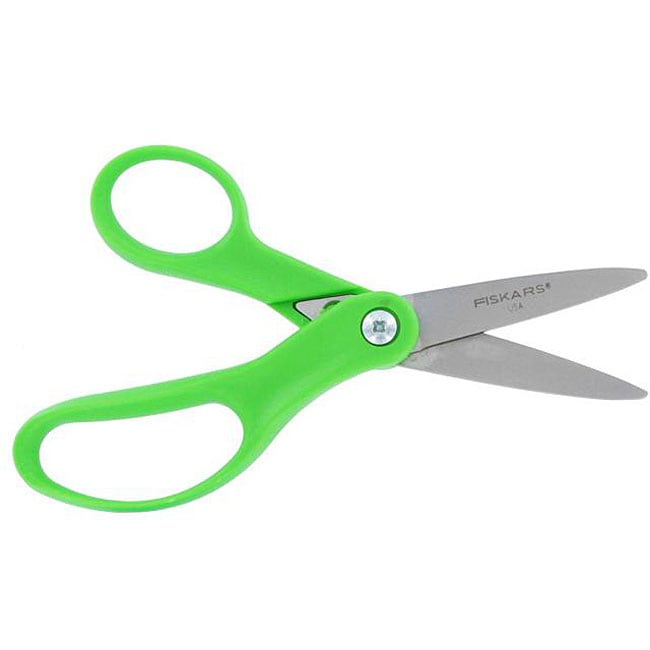 Fiskars 5 inch Pointed Green Scissors (Pack of 6)  