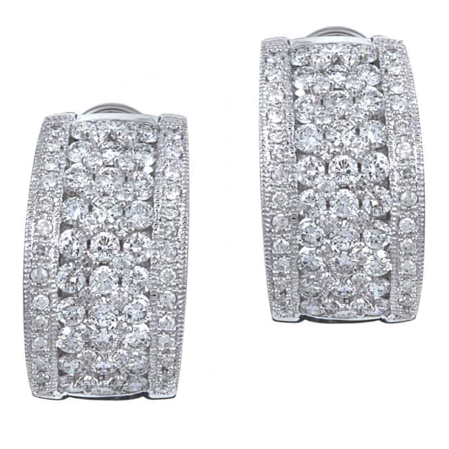 Kabella 14k White Gold 3 1/10ct TDW Diamond Earrings (I-J, I1-I2)