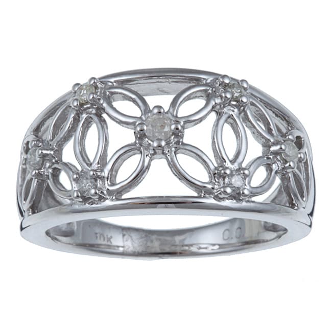 10k White Gold 1/5ct TDW Diamond Ring (I-J, I2-I3)