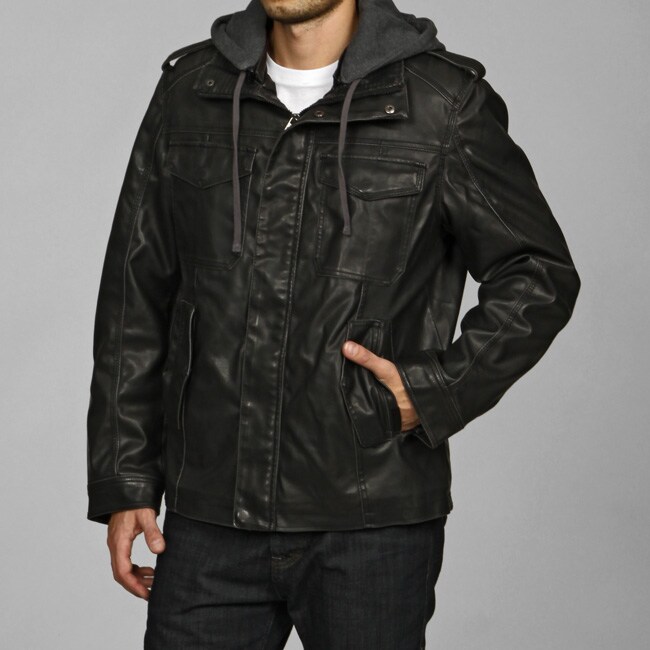 Columbia Men S Faux Leather Hooded Jacket Free Shipping On Columbia Men S Faux Leather Hooded Jacket