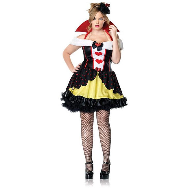 Leg Avenue Queen of Hearts Halloween Plus Size Adult Costume - Free ...