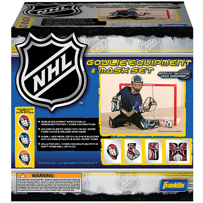 NHL Mini Hockey Goalie Equipment/ Mask Set  