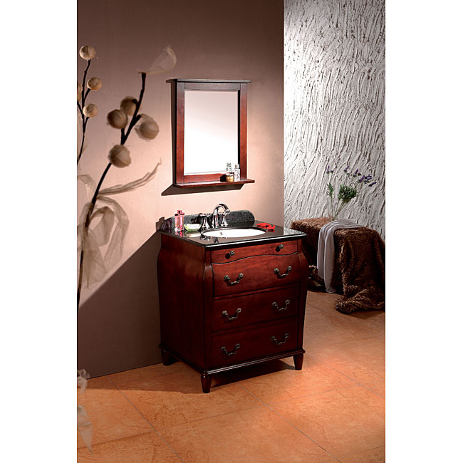 Newcastle 28 inch Granite Single Vanity  