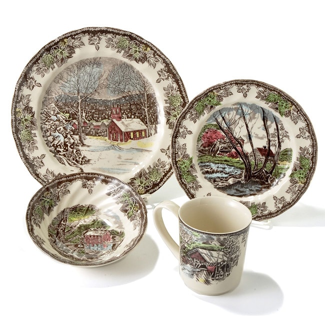 Johnson Brothers Friendly Village 28-piece Set - 13123541 - Overstock ...