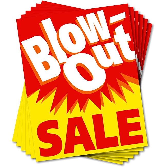 Shop ‘Blowout Sale’ Standard Posters (Pack of 6) - Free Shipping On