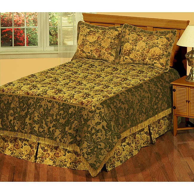 Calais Luxury Woven Jacquard Bedspread - Free Shipping ...