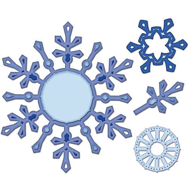 Spellbinders Shapeabilities 2010 Snowflake Pendants Dies