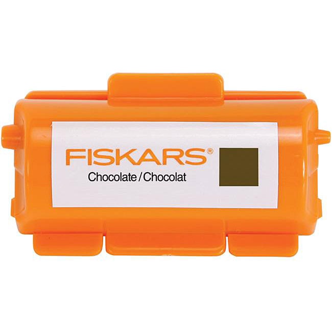 Fiskars Chocolate Continuous Stamp Ink Cartridge Pad (Chocolate Dimensions 3.65 inches high x 3.25 inches wide x 1.15 inch deepConforms to ASTM D4236 )