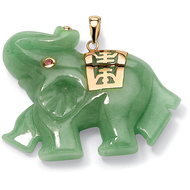 jade elephant necklace