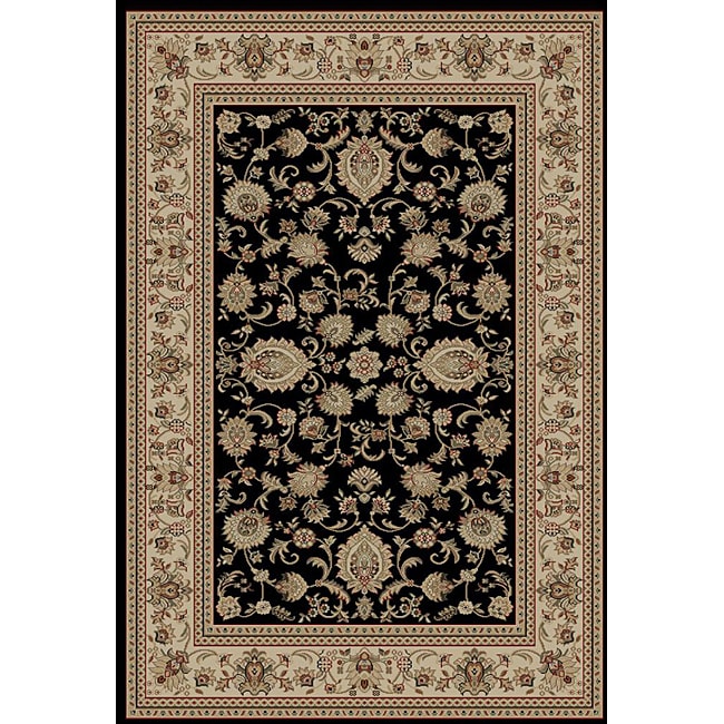 Soho Black Oriental Rug (89 x 123)