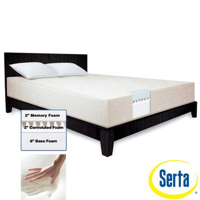 Serta 12-inch Queen-size Memory Foam Mattress and Cover Set