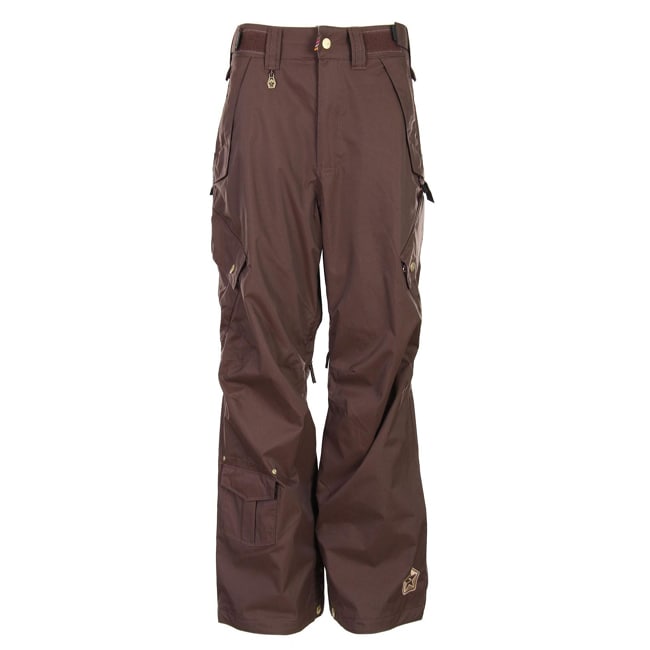 Sessions Men's Small 'Achilles' Brown Cargo Snowboard Pants Ski Pants & Bibs