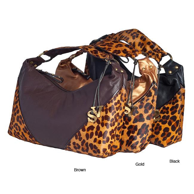 Sophia Visconti Medium Leather Hobo Bag Free Shipping Today Sophia Visconti Medium Leather Hobo Bag