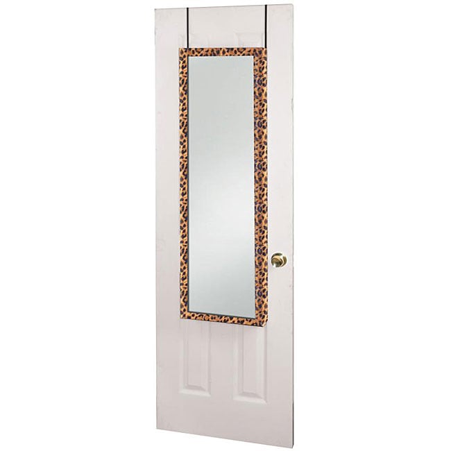 Over the Door Leopard Jewelry Mirror  