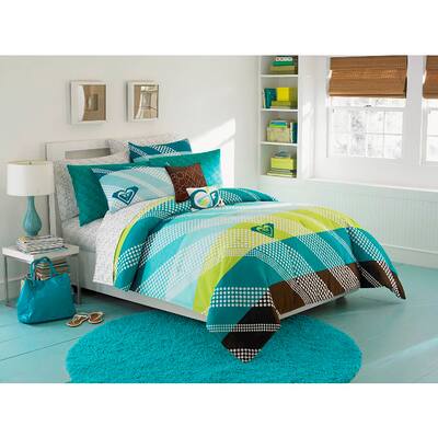 Roxy Summer Daze 10-piece Full-size Bed in a Bag with Sheet Set