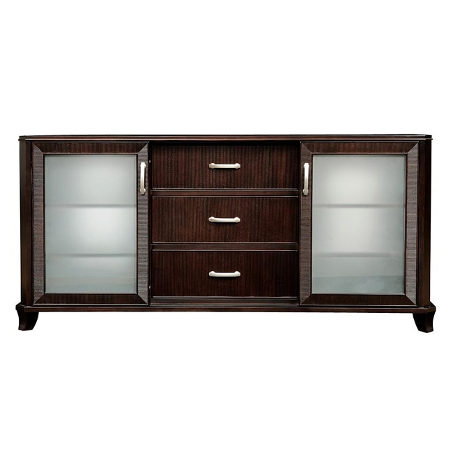 Manhattan Contemporary Espresso Sideboard Buffet Free Shipping Today