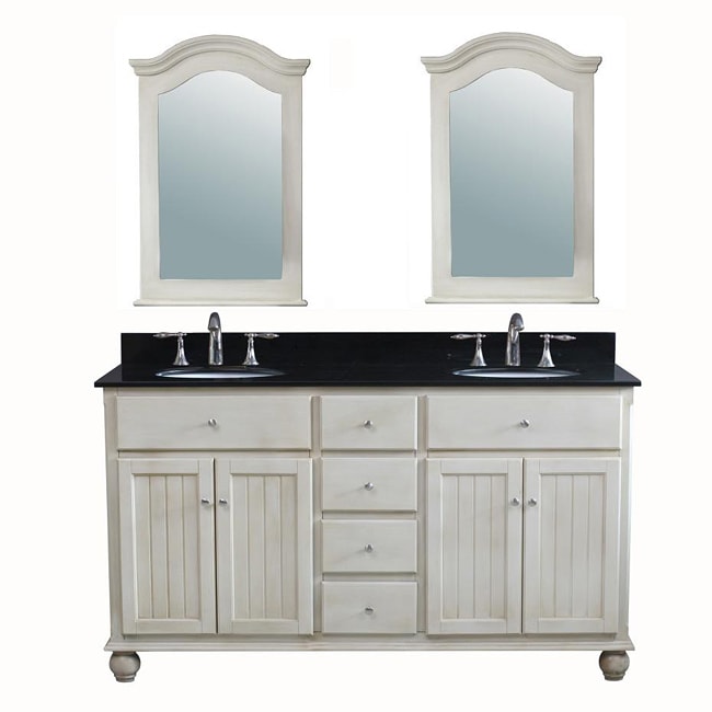 Gemini 62 Inch Traditional Double Sink Bathroom Vanity Set