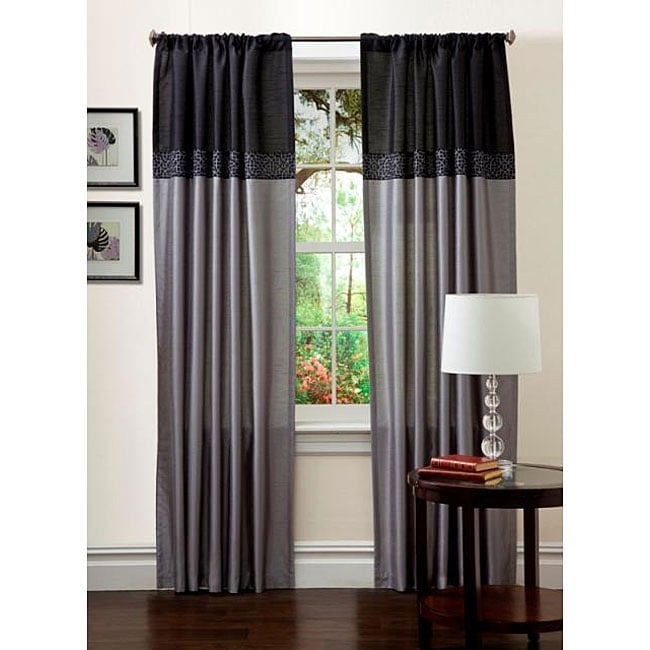 Lush Decor 84 inch Geometrica Curtain Panel Pair  