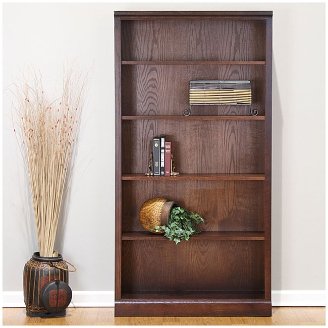 Castleton 70 inch Vintage Mahogany Bookcase